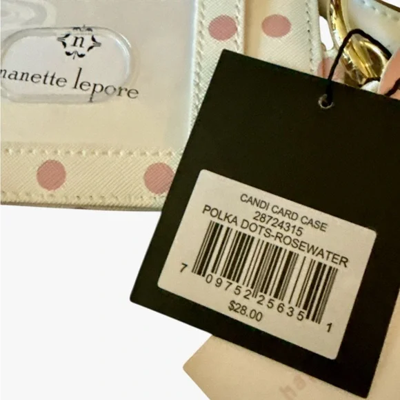 Kate Spade Pink Polka Dot Card Holder - Picture 3 of 3